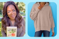 Oprah Winfrey Wore a Half-Zip Sweater, Get the Look