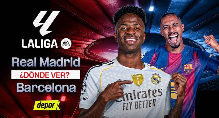 Dónde ver Real Madrid vs. Barcelona EN VIVO: canales del clásico de España