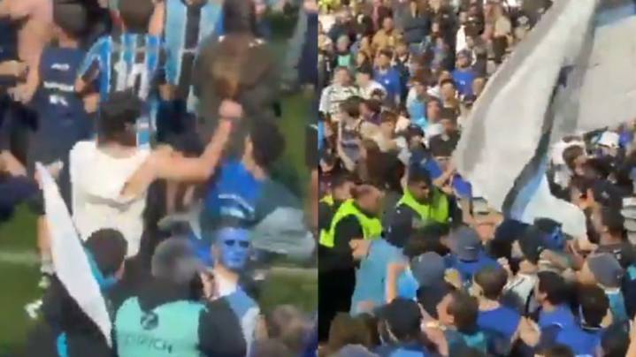 Incidentes entre las hinchadas de SIC y CASI en la semifinal del Top 12 de la URBA