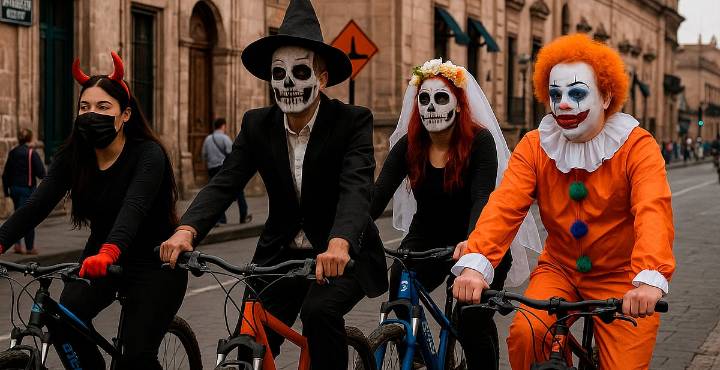 Esta noche, rodada ciclista de disfraces en Morelia