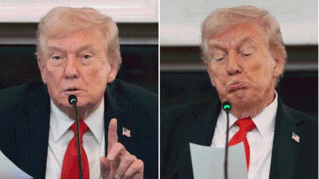 Donald Trump was given handwritten note on Gaza