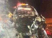 Injured motorist found on Dauphin County highway near burning car in the woods