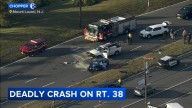 Woman killed in multi-vehicle crash along Route 38 near Marter Avenue in Mt. Laurel, New Jersey