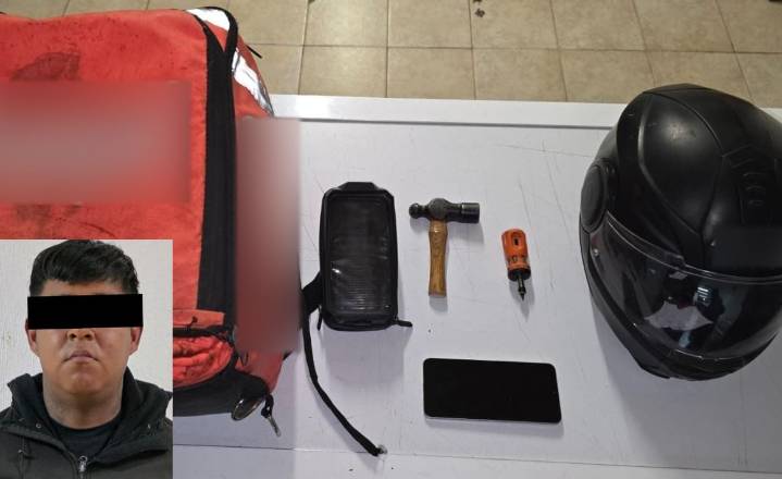 Estaciona moto para entregar pedido en La Magdalena y se la roban