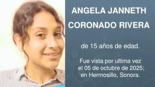 Buscan a Ángela Janneth, desaparecida hace 9 días en Hermosillo