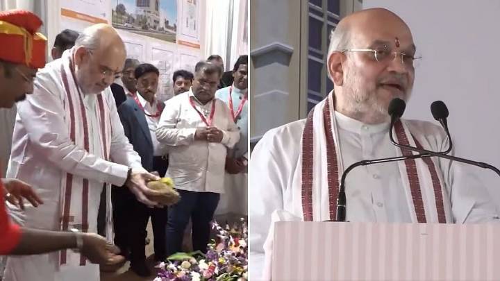 'BJP Office Is No Less Than A Temple': Union Home Minister Amit Shah At The Foundation Ceremony In Mumbai