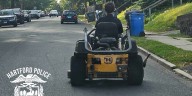 Hartford police recover stolen riding lawn mower