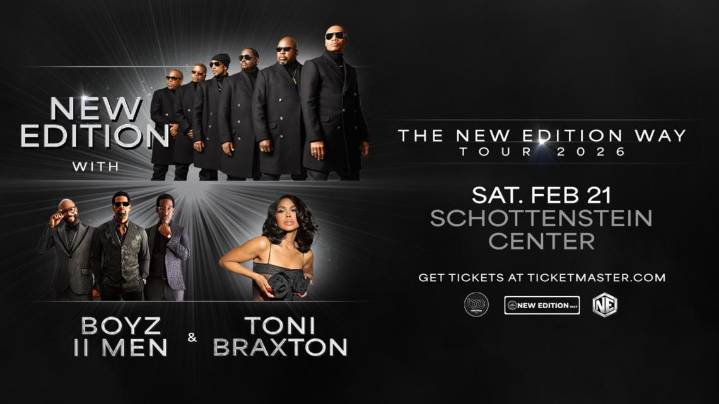 New Edition, Boyz II Men and Toni Braxton set to perform at Schottenstein Center in February