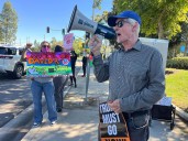 Christian conference in Chino draws demonstrators from both sides