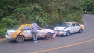 Chocaron dos taxis en la México