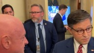Heated hallway confrontation between Senate Democrats and Speaker Johnson