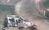 Fuerte Choque en el Viaducto deja Heridos y cuantiosos daños materiale