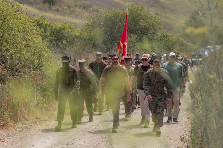 Amphibious celebration of Marine Corps 250 years at Camp Pendleton to include Vice President Vance