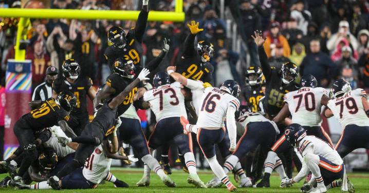 Jake Moody’s last-second kick rallies Bears to win, avenges last year’s heartbreaking loss to Commanders – Shaw Local