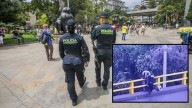 ¡De aplaudir! Policías salvaron la vida de un hombre en un puente en Medellín