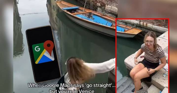 Turista cayó a un canal en Venecia por seguir indicaciones de Google Maps (VIDEO)