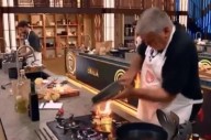 Susto en las grabaciones: Luis Ventura sufrió un accidente mientras cocinaba en MasterChef