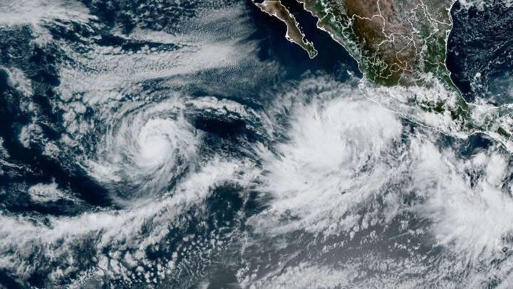 Tropical Storm Priscilla forms in the Pacific Ocean off the coast of Mexico