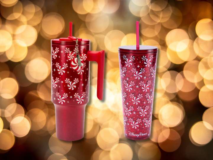 Add some Disney magic to your holiday cheer with these peppermint Mickey Mouse Starbucks tumblers