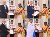 President Droupadi Murmu accepts credentials of newly appointed e