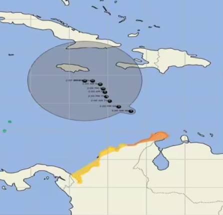 La tormenta tropical Melissa provoca lluvias y tormentas eléctricas en La Guajira y Magdalena