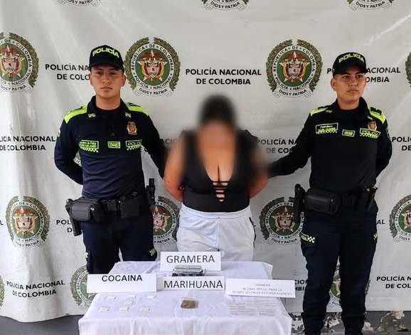 Capturada con estupefacientes en Melgar