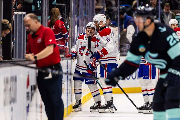 Caufield sets Canadiens record with 11th career OT goal to beat Kraken 4