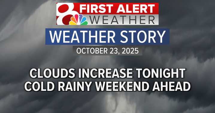 Forecast: Clouds increase overnight, cold, rainy weekend ahead