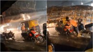Assam auto driver's narrow escape as hoarding collapses on vehicle. Terrifying video