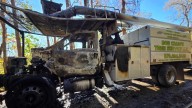 Flames destroy tree service truck in Columbia County