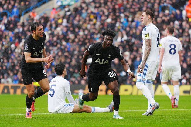 Leeds suffer first home defeat in a year after Tottenham edge Elland Road battle