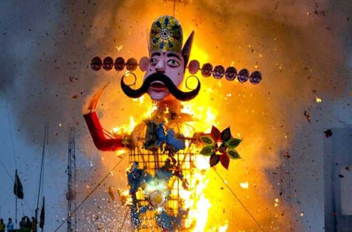 India celebrates Dussehra, rain plays spoilsport at some places