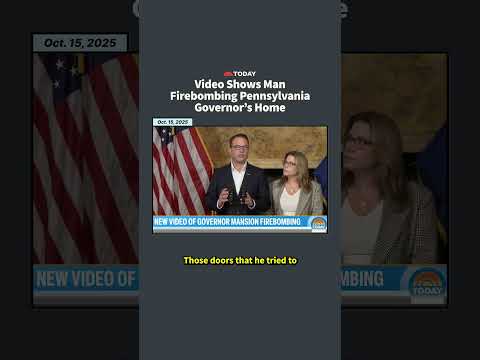 Video Shows Man Firebombing Pennsylvania Governor's Home