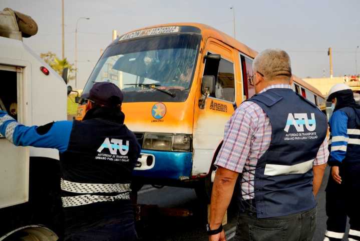 ATU retira 1675 vehículos informales que operaban ilegalmente en corredores de Lima y Callao