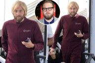 Jonah Hill flaunts weight loss on set after debuting new look
