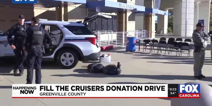 Greenville PD's Fill the Cruisers donation drive