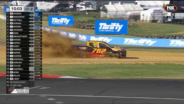 Bathurst 1000: Super Utes driver barrel rolls in massive crash; Dave Casey
