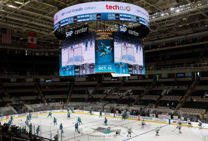 San Jose Sharks apologize for ‘offensively worded message’ supportive of ICE on scoreboard