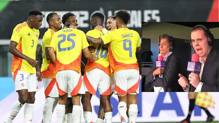 Narrador mexicano no soportó la aplastante goleada de Colombia y estalló de furia: "Ya pítale árbitro"
