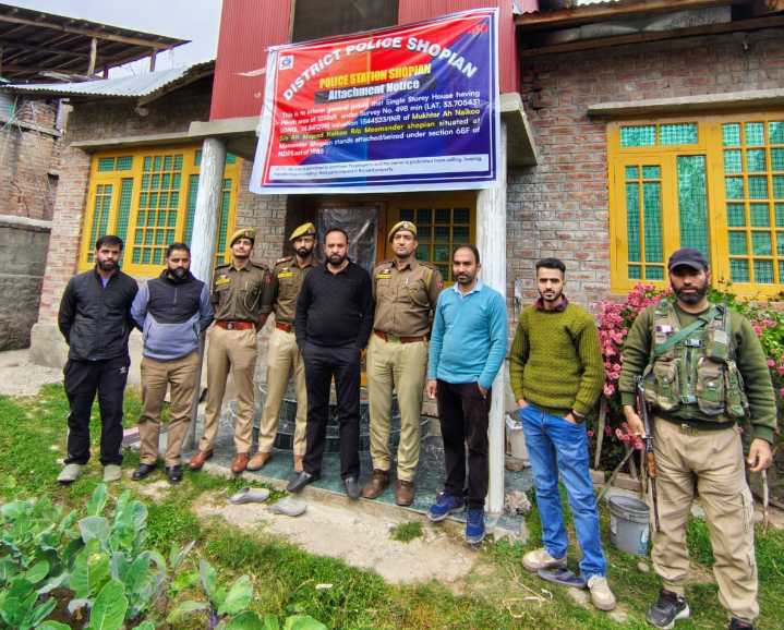 Property Worth Over 15 Lacs Attached Under NDPS Act In J&K’s Shopian: Police