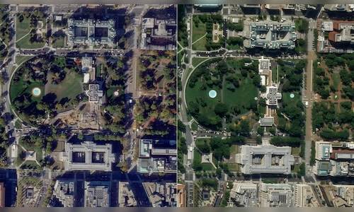 Satellite images show White House East Wing demolished for Trump's $300 million ballroom