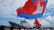 Chinese navy ships make a friendship visit to Cambodia as concerns over military links linger