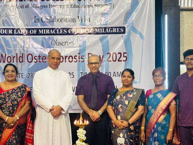 Mangaluru: Milagres College of Nursing observes World Osteoporosis Day with awareness programme