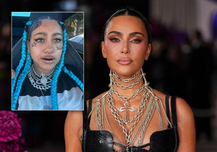 Kardashian responds to backlash over North's fake tattoos, piercings