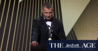 Foran delivers emotional tribute to late stepson