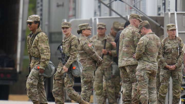 Texas National Guard troops now protecting federal property in Chicago area, official says