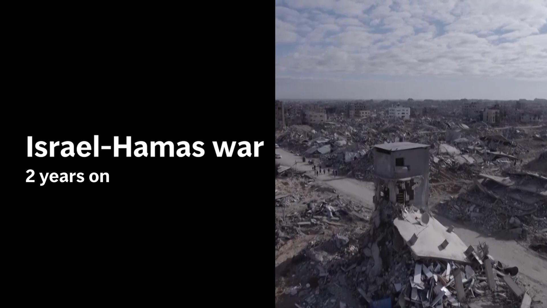 Two years of the Israel-Hamas war in Gaza; by the numbers