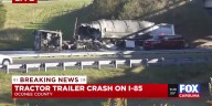 Tractor-trailer crash on I-85 near Georgia, SC state line