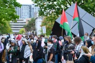 ‘We will not be silent while Gaza burns’: Pro-Palestine activists mark second year of Israel’s military campaign in Gaza