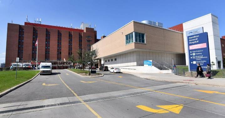 Ambulance set on fire at Hamilton General Hospital